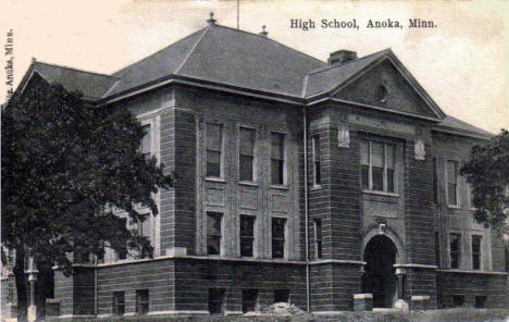 High School, Anoka Minnesota, 1900's?