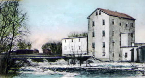 Pomme de Terre River and Appleton Mills, Appleton Minnesota, 1908