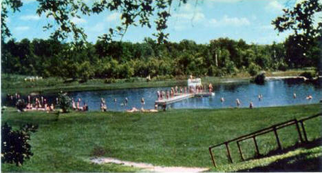 Beach at Old Mill State Park, Argyle Minnesota, 1960's