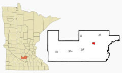 Location of Arlington, Minnesota