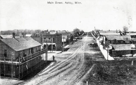 Main Street, Ashby Minnesota, 1910's