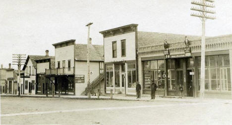 Street scene, Ashby Minnesota, 1910's