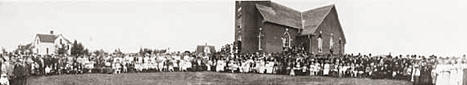 Askov Church dedication, Askov Minnesota, 1905