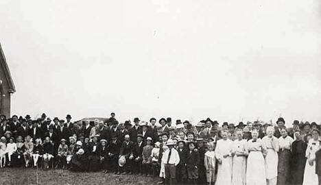Askov Church dedication, Askov Minnesota, 1905