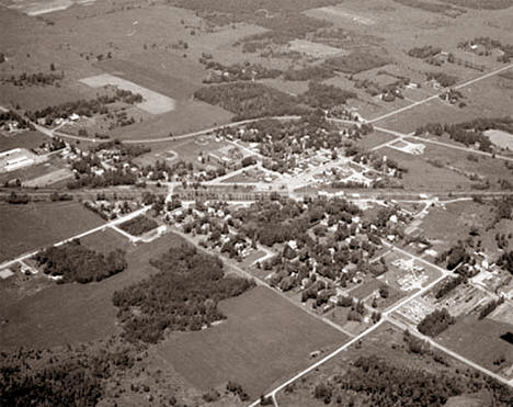 Aerial view, Askov Minnesota, 1970
