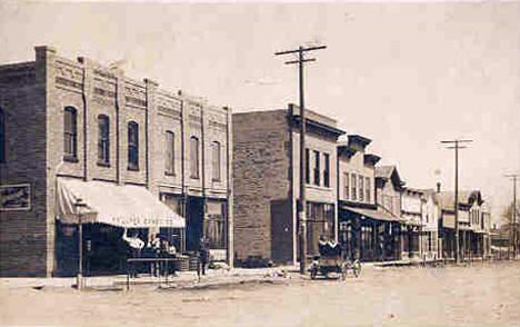 Street scene, Atwater Minnesota, 1908