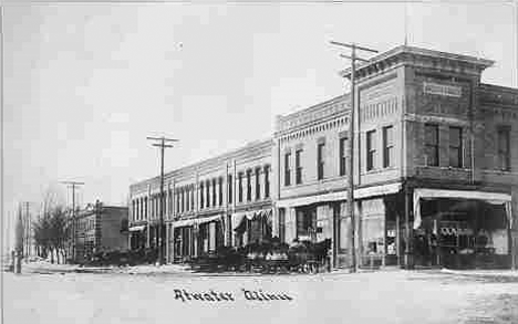 Street scene, Atwater Minnesota, 1910's