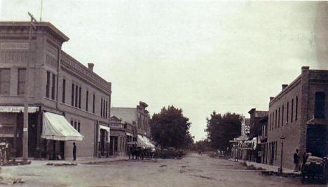 Street scene, Atwater Minnesota, 1911