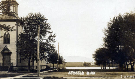 Street scene, Atwater Minnesota, 1908