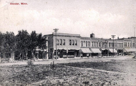 Street scene, Atwater Minnesota, 1908