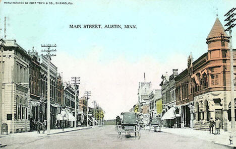 Main Street, Austin Minnesota, 1908