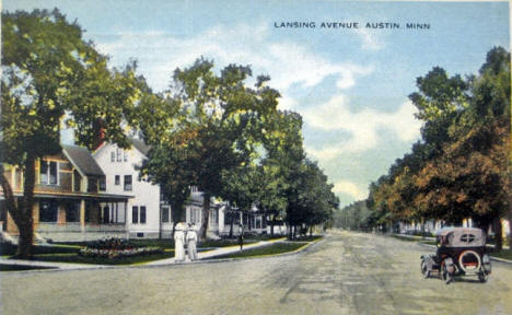 Lansing Avenue, Austin Minnesota, 1916