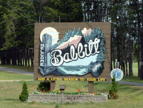 Welcome Sign, Babbitt Minnesota, 2005