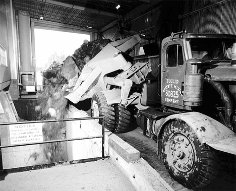 Crushing taconite at Reserve Mining Company's facility in Babbitt Minnesota, 1960