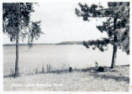 Ponto Lake, Backus Minnesota, 1955