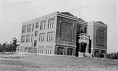 Consolidated School, Badger Minnesota, 1936