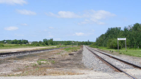 Railroad tracks, Badger Minnesota, 2009