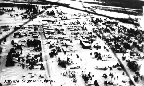 Aerial of Bagley Minnesota, 1946