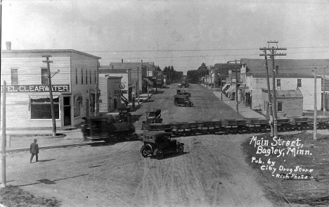 Main Street, Bagley Minnesota, 1920's?