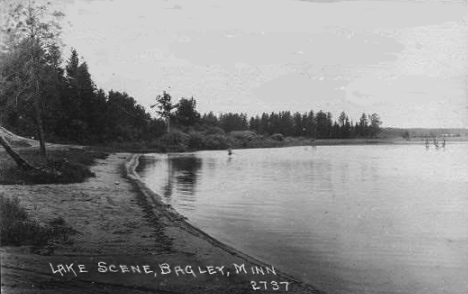 Lake Scene, Bagley Minnesota, 1924