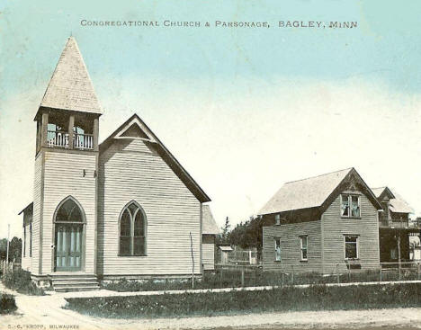 Congregational Church & Parsonage, Bagley Minnesota, 1909