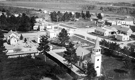 Birds eye view, Bagley Minnesota, 1923