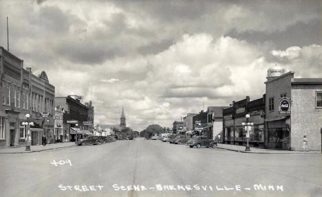 Street scene, Barnesville Minnesota, 1940's