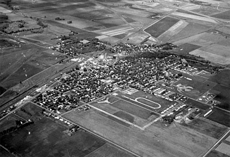 Aerial view, Barnesville Minnesota, 1971