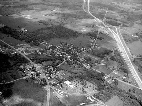Aerial view, Barnum Minnesota, 1970