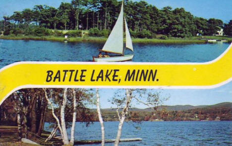 Two scenes, Battle Lake Minnesota, 1962