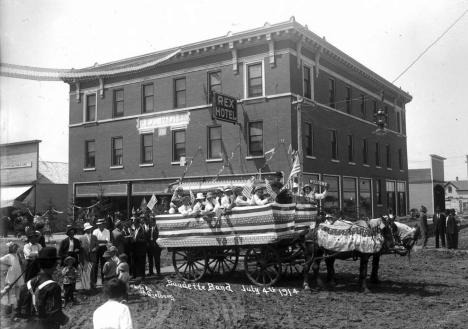 4th of July Parade, Main Street, Baudette Minnesota 1914
