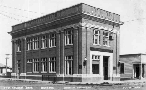 First National Bank, Baudette Minnesota, 1910's