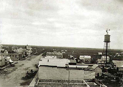 Business section, Beardsley Minnesota, 1895