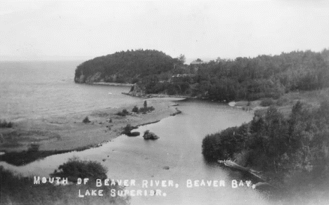 Mouth of the Beaver River, Beaver Bay Minnesota, 1930's