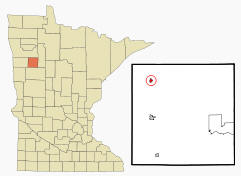Location of Bejou, Minnesota
