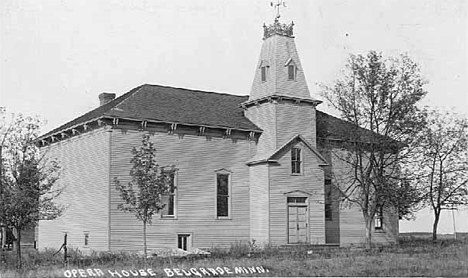 Opera house, Belgrade Minnesota, 1910