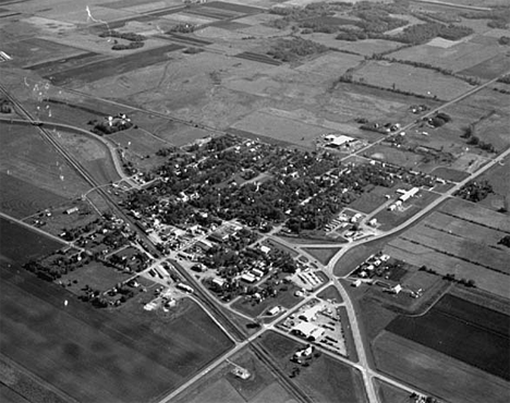 Aerial view, Belgrade Minnesota, 1971