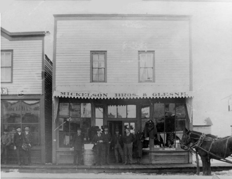 Mickelson Brothers & Glesne Dry Goods Store, Belgrade Minnesota, 1905