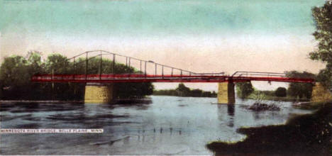 Mississippi River Bridge, Belle Plaine Minnesota, 1907