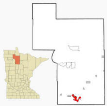 Location of Bemidji Minnesota