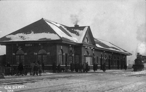 Great Northern Depot, Bemidji Minnesota, 1910's?
