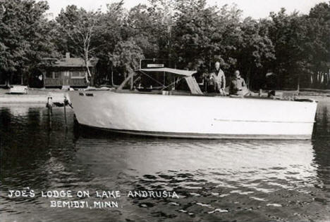 Joe's Lodge on Lake Andrusia, Bemidji Minnesota, 1950's