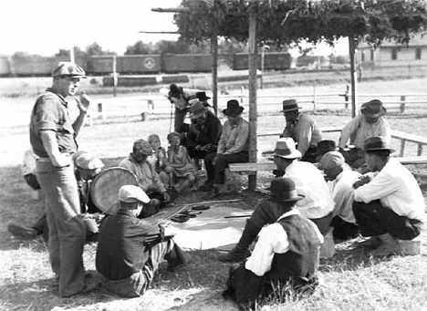 Ojibway mocassin game, Bena Minnesota, 1933