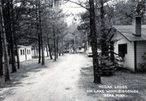 Nodak Lodge, Lake Winnibigoshish, Bena Minnesota, 1950's