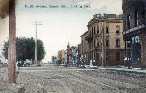 Pacific looking east, Benson Minnesota, 1908