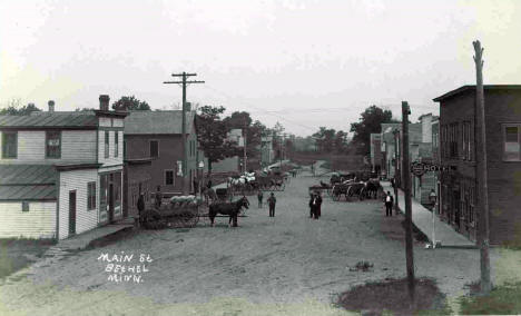 Main Street, Bethel Minnesota, 1910