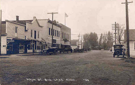 Main Street, Big Lake Minnesota, 1920's