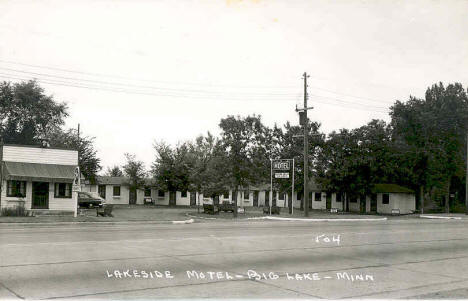 Lakeside Motel, Big Lake Minnesota, 1950's