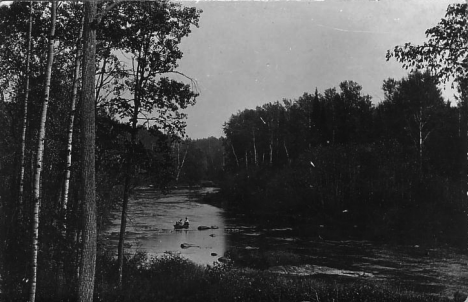 View of Bigfork River near Bigfork Minnesota, 1909