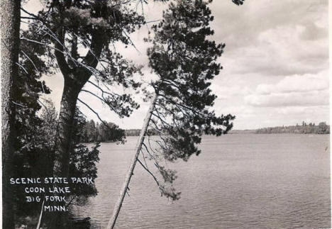 Coon Lake, Scenic State Park, Bigfork Minnesota, 1934